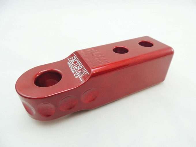 Factor 55 HitchLink 2.0 Receiver Shackle Mount 2 Inch Receivers Red