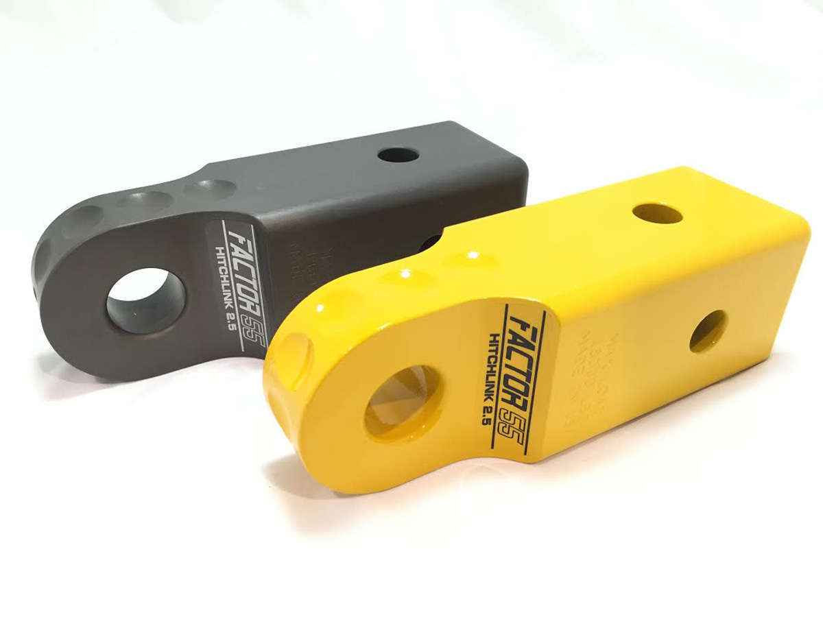 Factor 55 HitchLink 2.5 Receiver Shackle Mount 2.5 Inch Receivers Anodized Gray