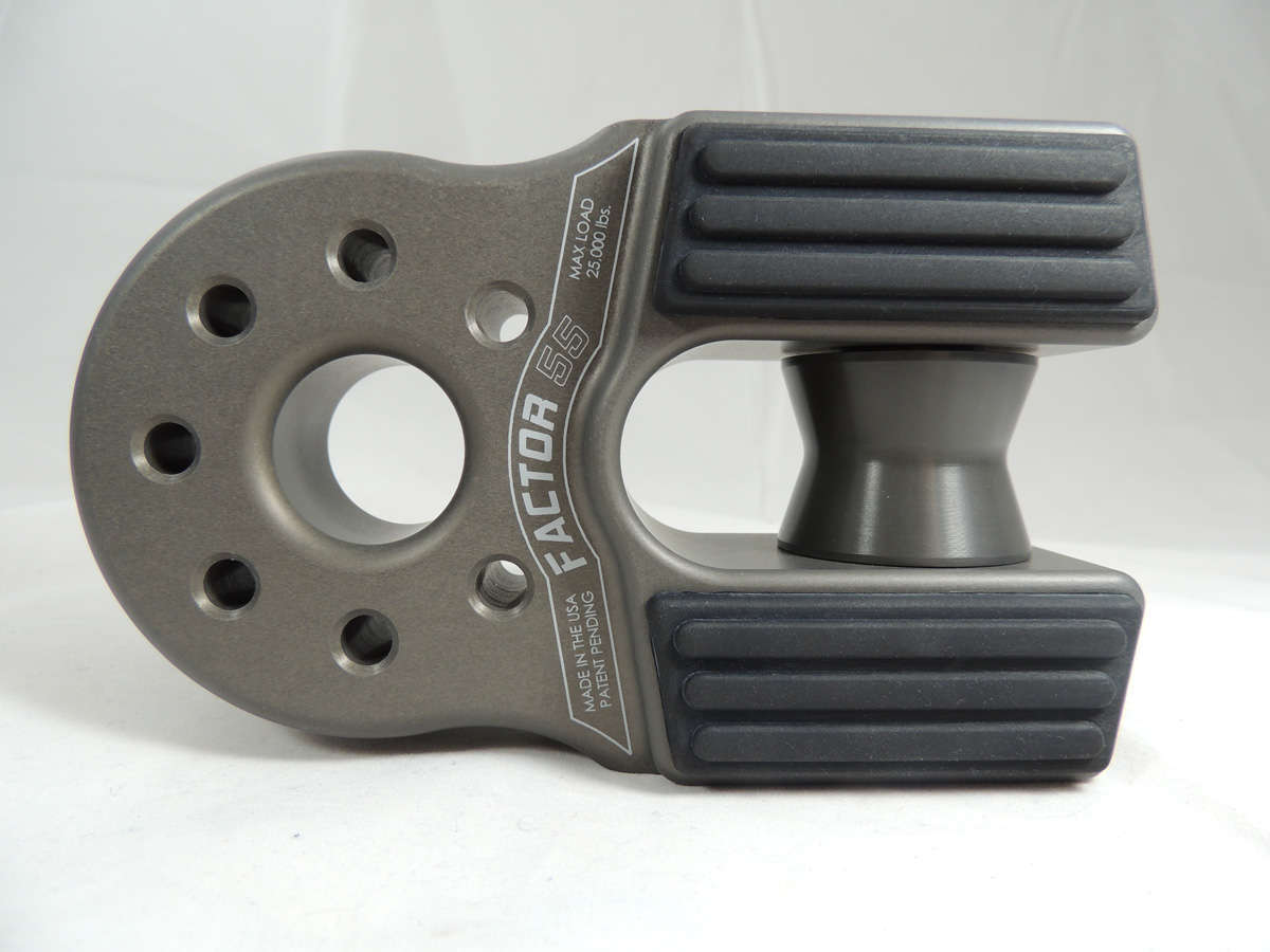 Factor 55 FlatLink XXL Winch Shackle Mount Assembly Anodized Gray