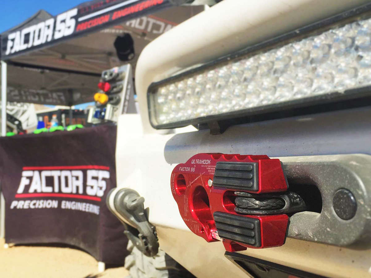 Factor 55 UltraHook Winch Hook W/Shackle Mount Red