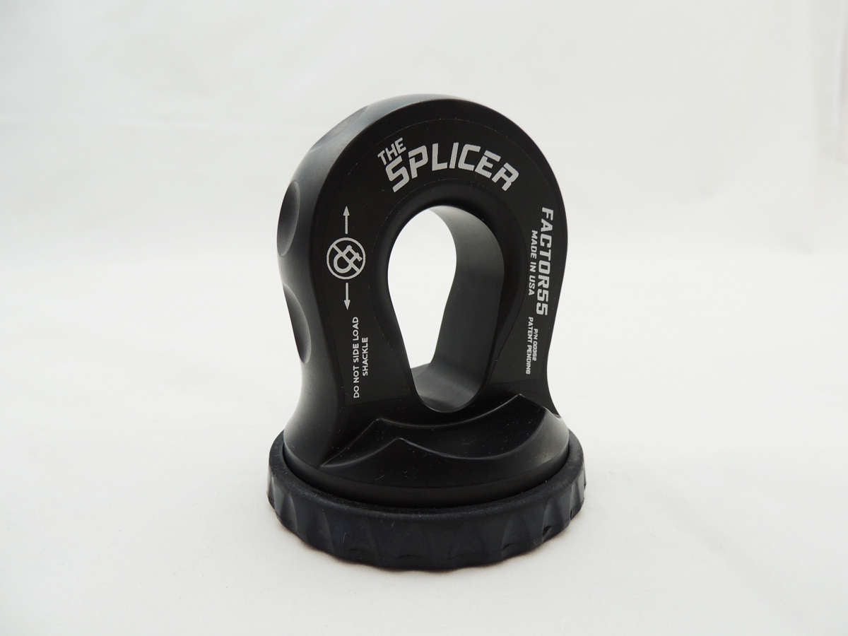 Factor 55 Splicer 3/8-1/2 Inch Synthetic Rope Splice On Shackle Mount Gray
