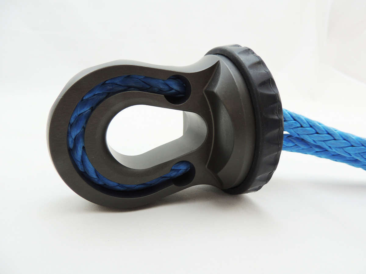 Factor 55 Splicer 3/8-1/2 Inch Synthetic Rope Splice On Shackle Mount Gray
