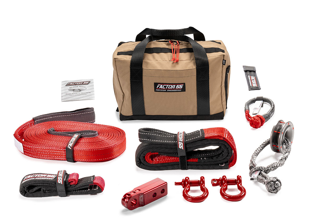 Factor 55 Vehicle Recovery Kit Sawtooth Red -Medium