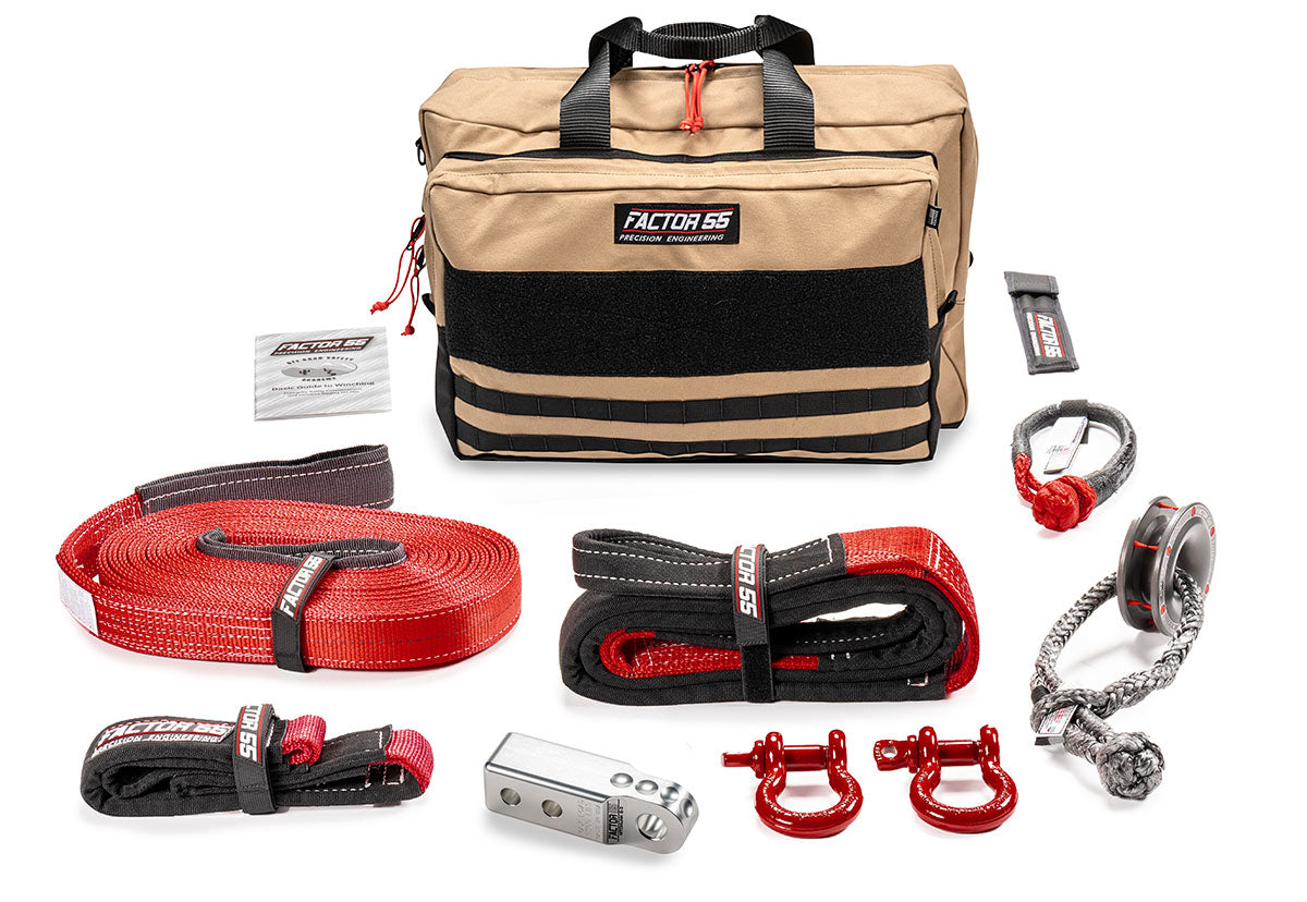 Factor 55 Vehicle Recovery Kit Sawtooth Silver -Large