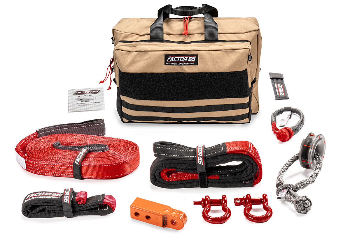 Factor 55 Vehicle Recovery Kit Sawtooth Orange -Large