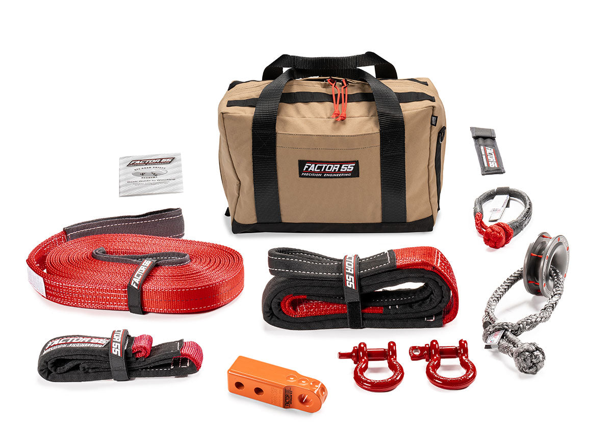 Factor 55 Vehicle Recovery Kit Sawtooth Orange -Medium