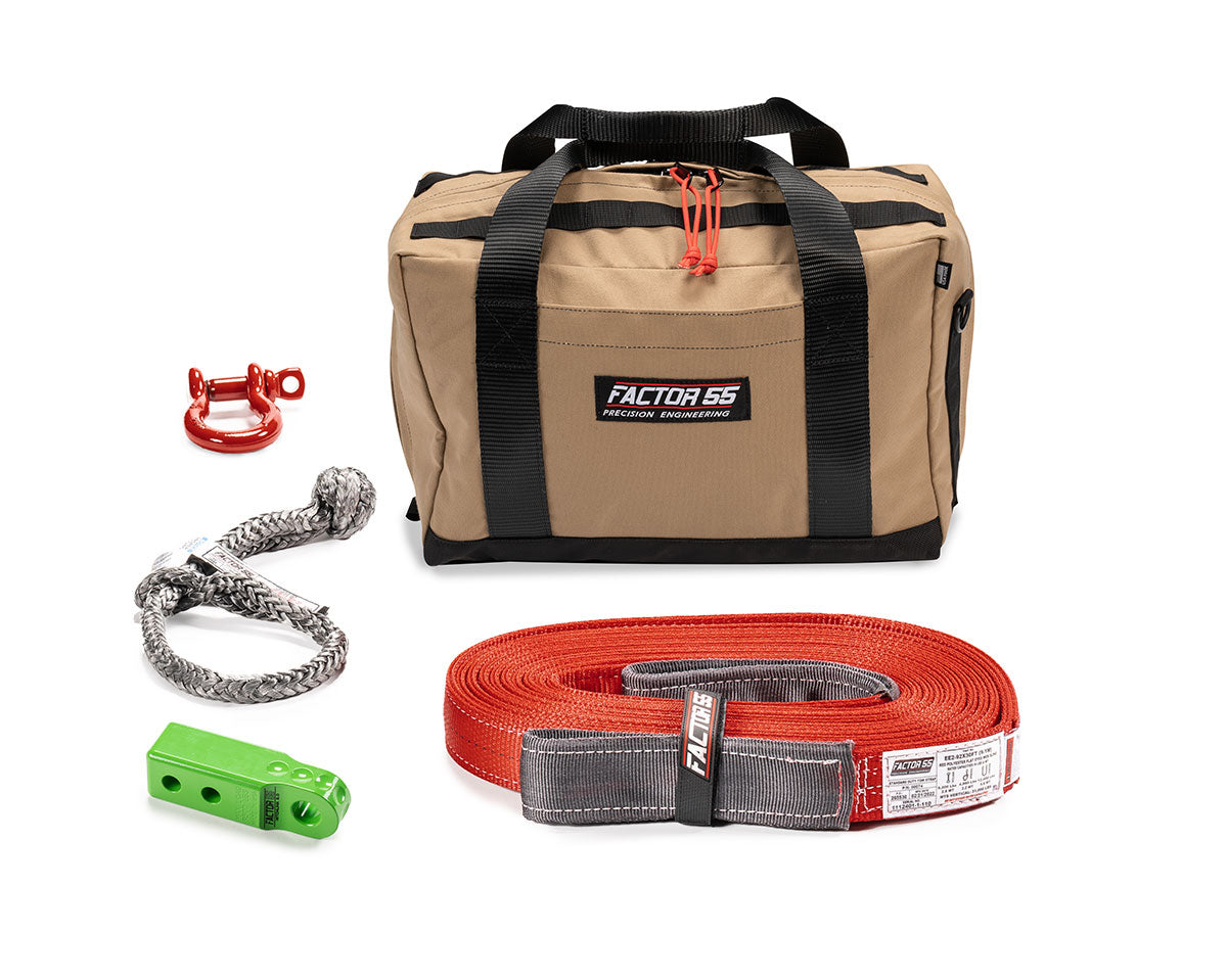 Factor 55 Vehicle Recovery Kit Owyhee Green- Medium