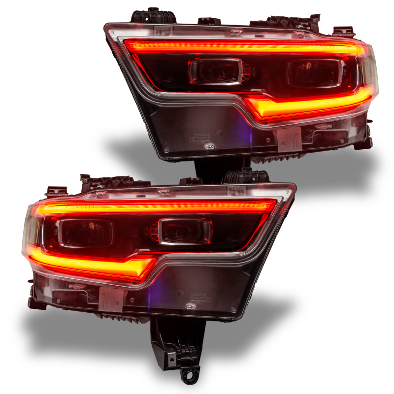 Oracle 19-21 RAM 1500 Projector LED Headlight DRL Kit - RGBW+A w/ BC1 Controller