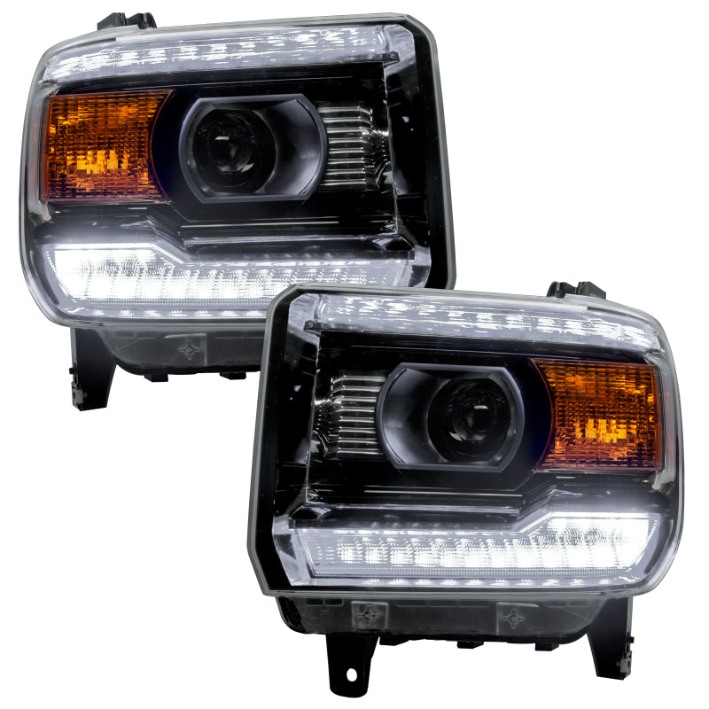 Oracle 14-15 GMC Sierra Headlight DRL Upgrade Kit - ColorSHIFT w/o Controller