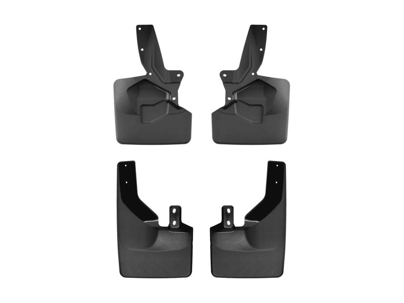 WeatherTech 21-22 Ford Bronco (Bumper Style 1) Front & Rear No Drill Mudflaps - Black