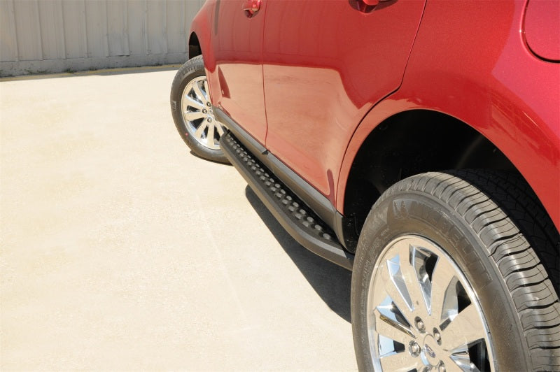 Dee Zee Universal Running Board Universal Cross Utility Vehicle NXc (Stainless Top w Blk Trim)