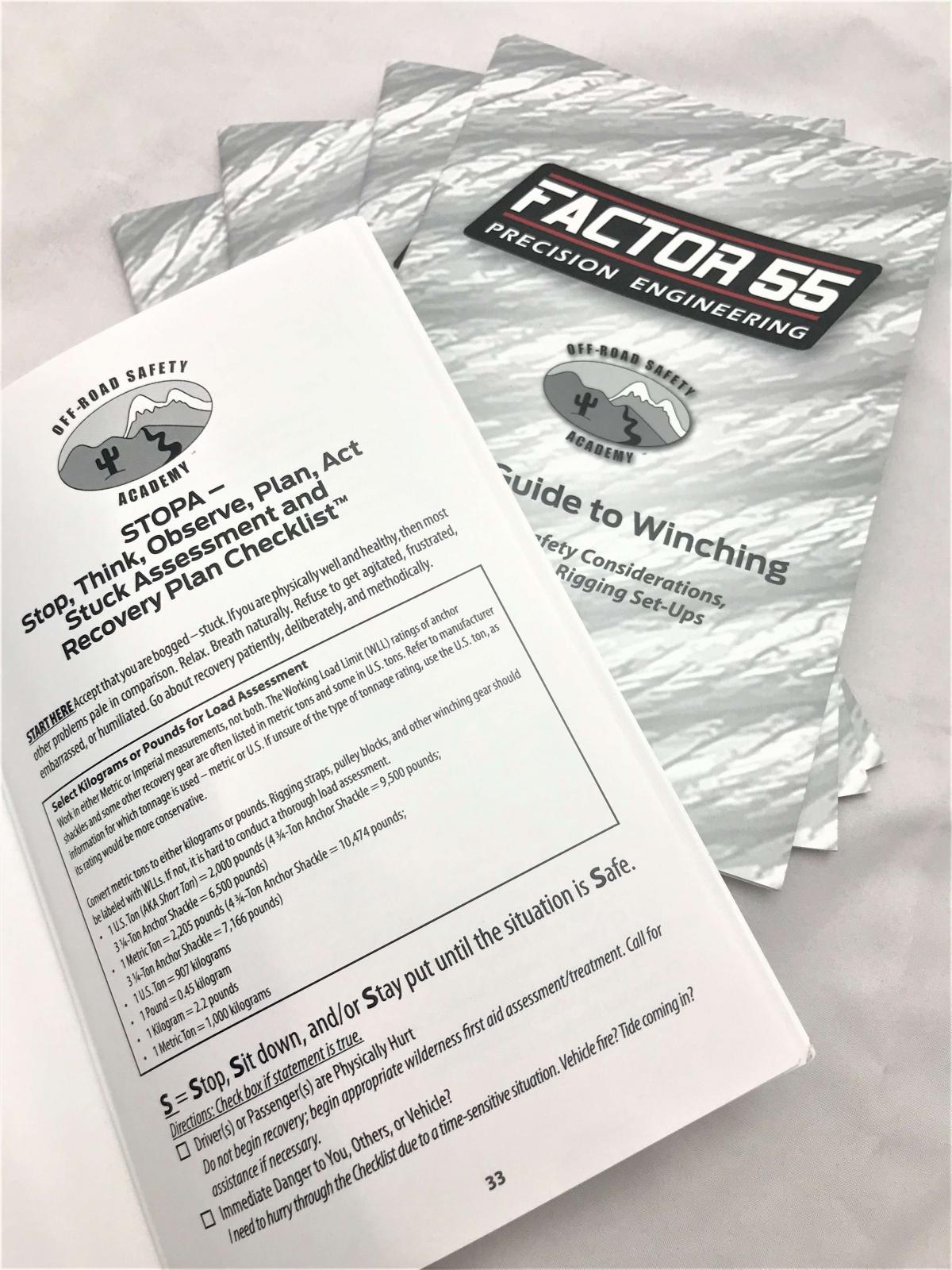 Factor 55 Basic Guide To Winching Manual