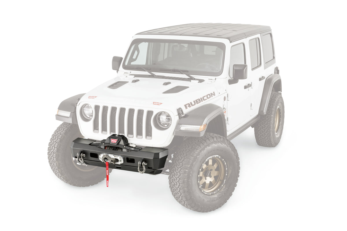 WARN Elite Stubby Front Bumper for 2018-2026 Jeep Wrangler JL / 2020-2026 Jeep Gladiator JT