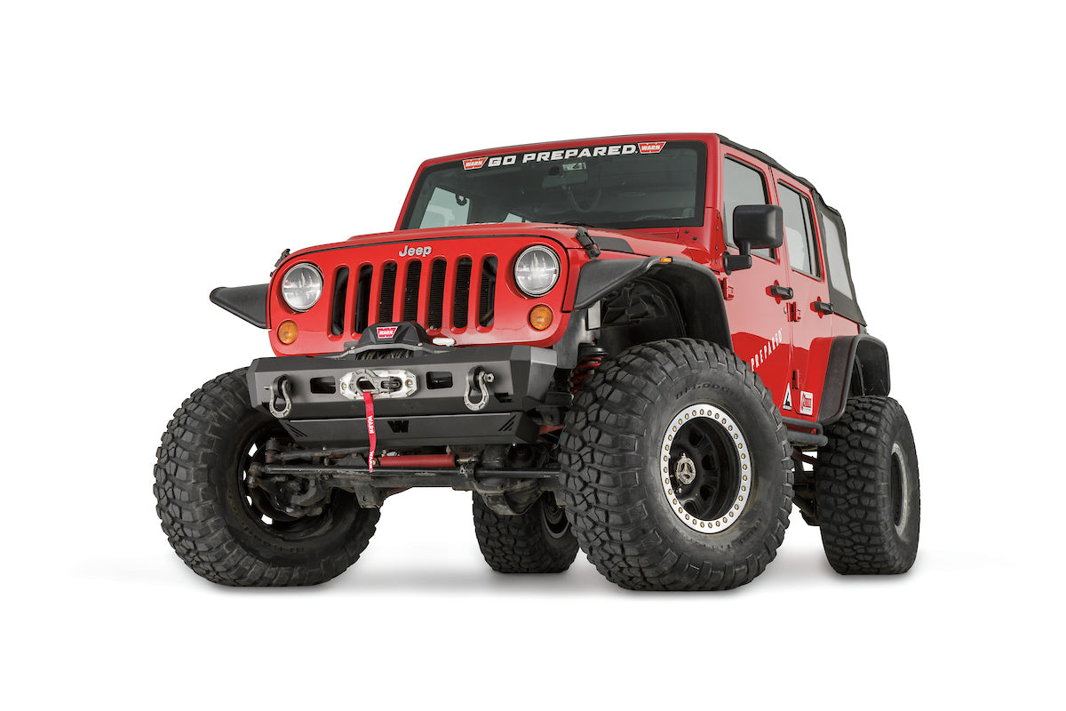 WARN Elite Stubby Front Bumper for 2007-2018 Jeep Wrangler JK