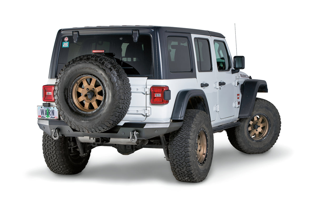 WARN Elite Rear Bumper for 2018-2026 Jeep Wrangler JL - Without Tire Carrier