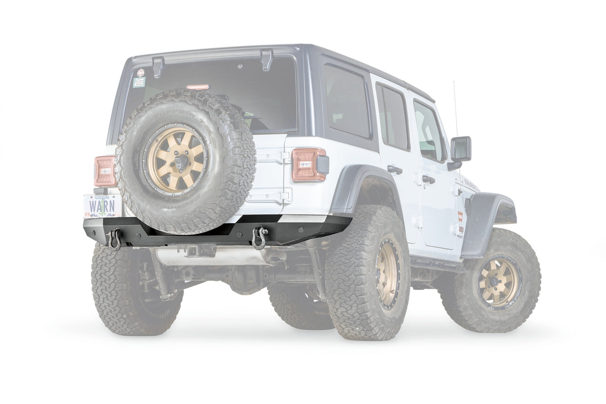 WARN Elite Rear Bumper for 2018-2026 Jeep Wrangler JL - Without Tire Carrier