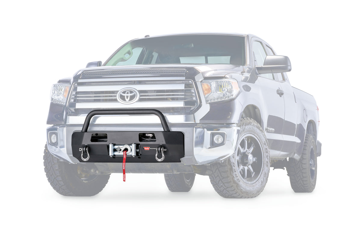 WARN Semi-Hidden Winch Mount with Grille Guard for 2014-2021 Toyota Tundra