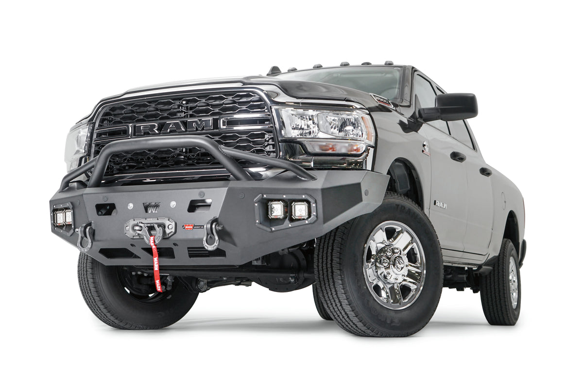 WARN Ascent HD Front Bumper with Prerunner Grille Guard for 2019-2026 Ram 2500/3500/4500/5500