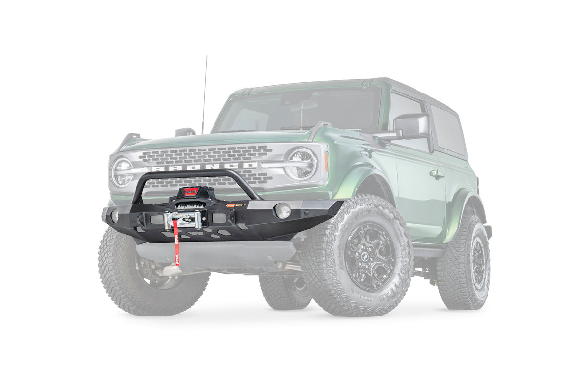 WARN Elite Front Bumper with Prerunner Grille Guard for 2021-2026 Ford Bronco