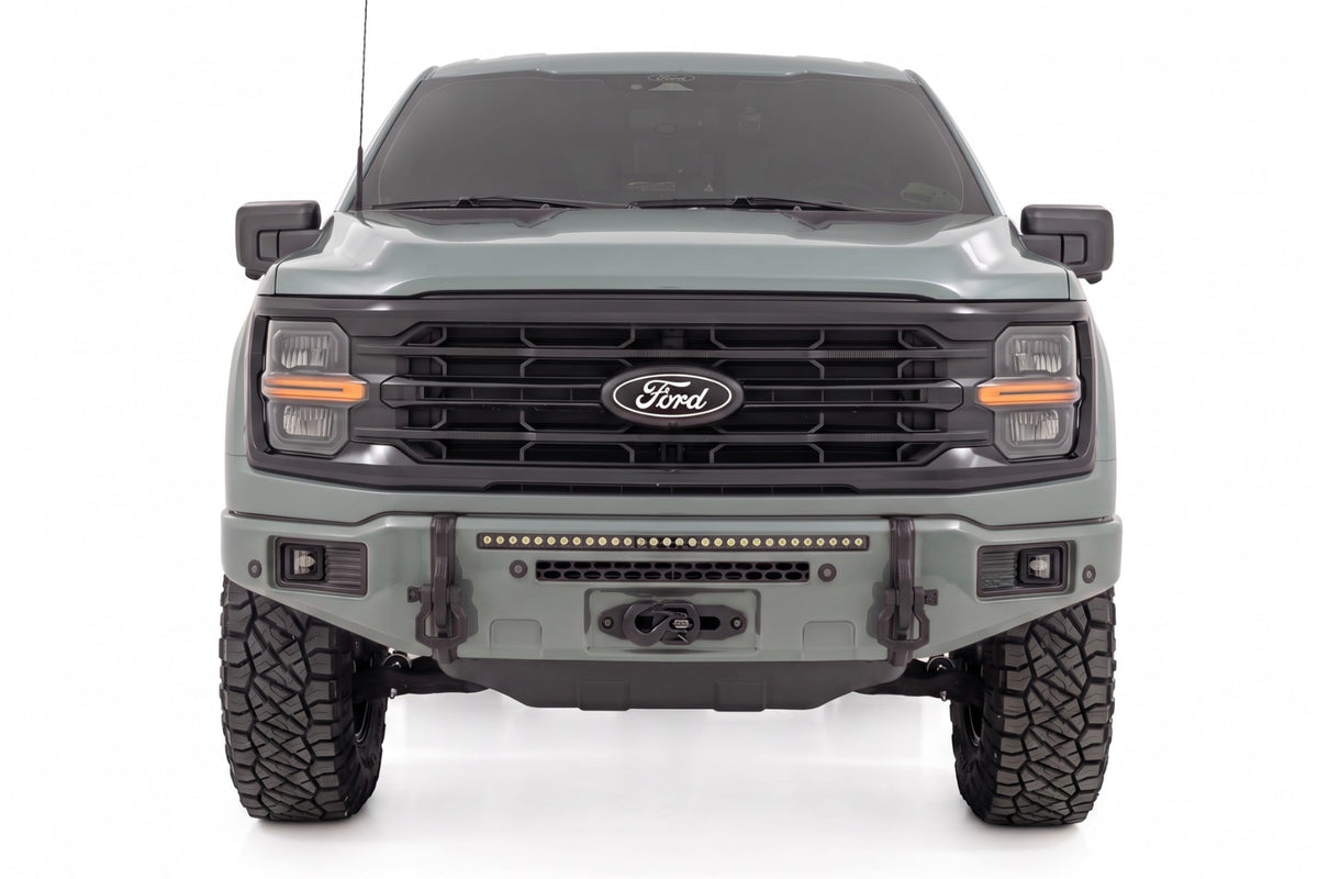 Rough Country FXS Front Bumper | BN Silver Spruce | EcoBoost | Ford F-150 2WD/4WD (2021-2025)