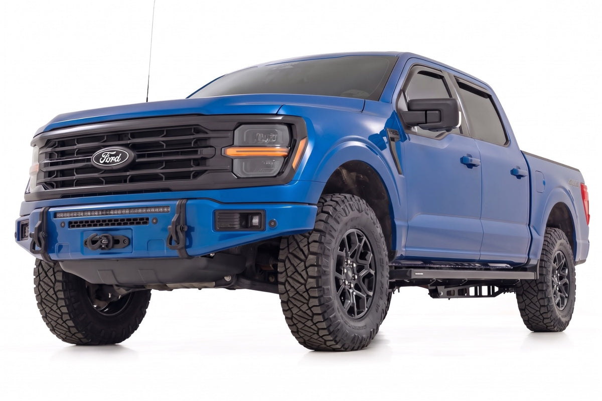 Rough Country FXS Front Bumper | E7 Velocity Blue | EcoBoost | Ford F-150 2WD/4WD (2021-2025)