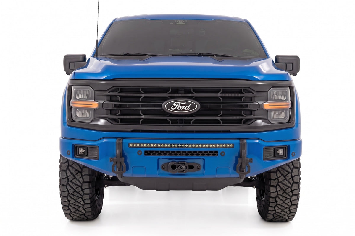 Rough Country FXS Front Bumper | E7 Velocity Blue | EcoBoost | Ford F-150 2WD/4WD (2021-2025)