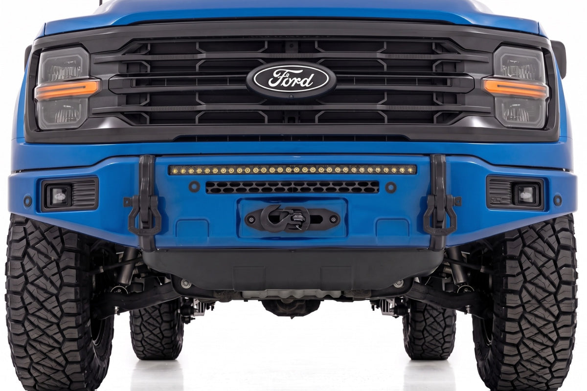 Rough Country FXS Front Bumper | E7 Velocity Blue | EcoBoost | Ford F-150 2WD/4WD (2021-2025)