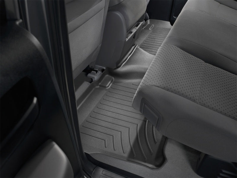 WeatherTech 07+ Toyota Tundra Double Cab Rear FloorLiner - Black