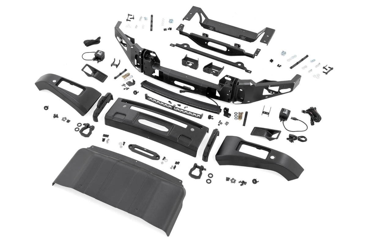 Rough Country FXS Front Bumper | E9 Argon Blue | EcoBoost | Ford F-150 2WD/4WD (2021-2025)