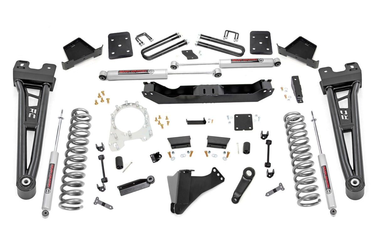 Rough Country 6 Inch Lift Kit | Overloads | Ford F-250/F-350 Super Duty 4WD (2017-2022)