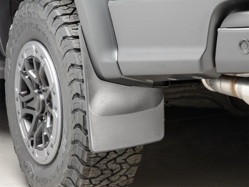 WeatherTech 24-25 Ford Ranger Raptor Supercrew Rear No Drill MudFlaps - Black