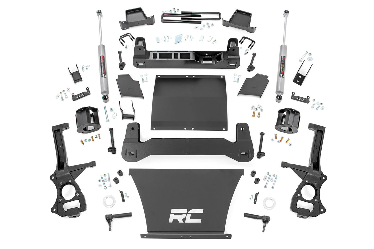 Rough Country 4 Inch Lift Kit | AT4/Trailboss | Chevy/GMC Sierra 1500 (19-24)/Silverado 1500 (19-24)