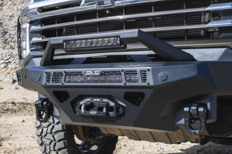 DV8 Offroad 20-23 Chevrolet Silverado 2500/3500 Spec Series Front Bumper w/ Winch