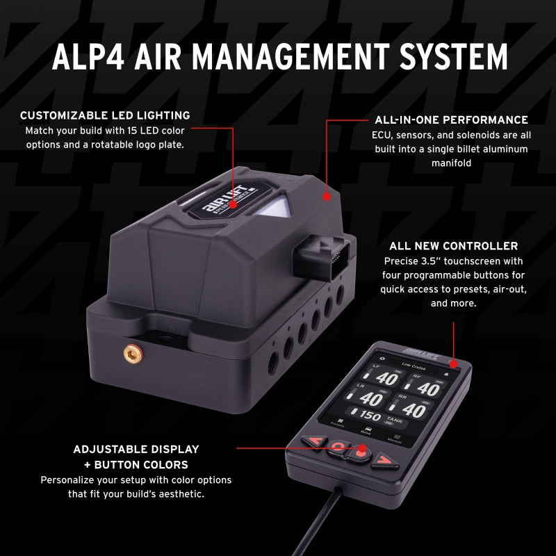 Air Lift ALP4 Upgrade Kit 1/4in Airline (No Tank/Compressor)