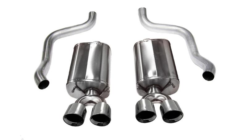 Corsa 2011-2012 Ford Mustang Shelby GT500 5.4L V8 Polished Sport Axle-Back Exhaust
