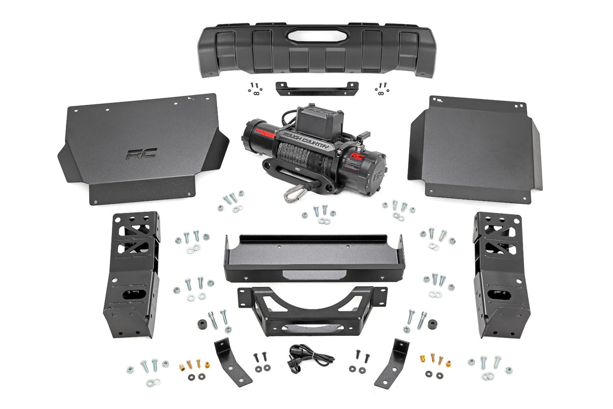 Rough Country FXS Hidden Winch Mount | PRO12000S | Toyota Tacoma 4WD (2024-2026)