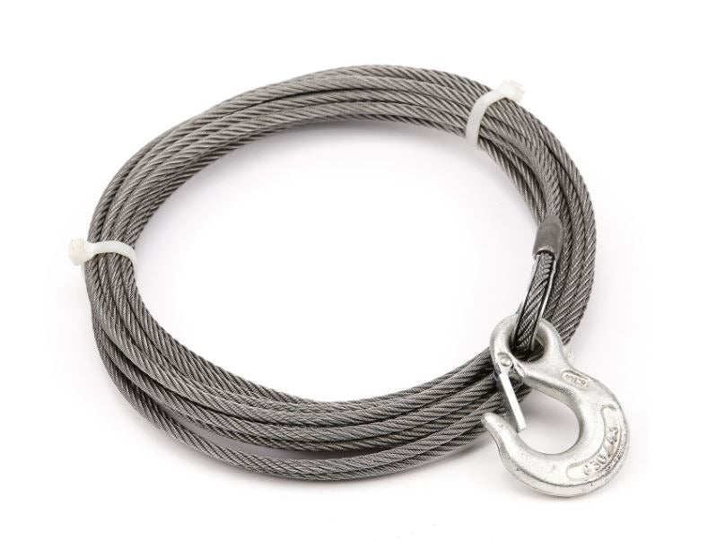 WARN Replacement Steel Winch Rope - 1/4 in x 50 ft, EIPS