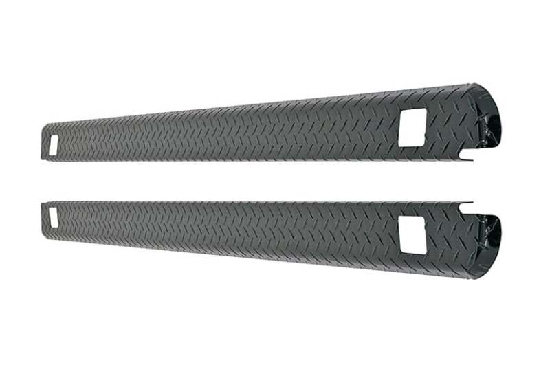 Dee Zee 07-13 Chevrolet Silverado Bed Cap Wrap W/Stake Pockets Black-Tread Aluminum 8Ft Bed