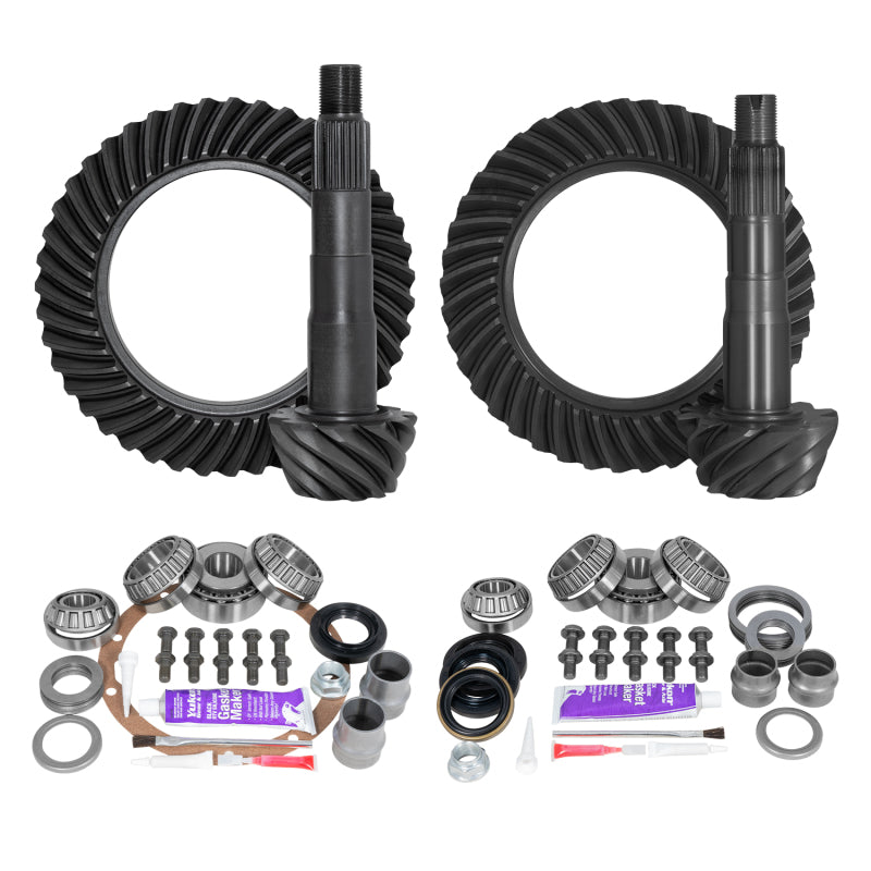 Yukon Gear Ring & Pinion Gear Kit Front & Rear for Toyota 8/8IFS Diff (A/T w/o E-Locker) 4.30 Ratio