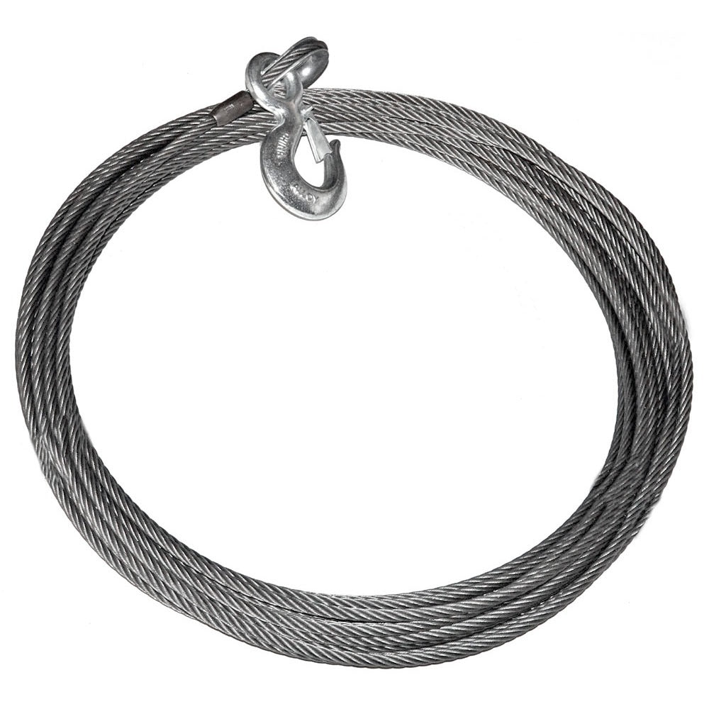 WARN Replacement Steel Winch Rope - 3/8 in x 98.4 ft (30 m), EIPS