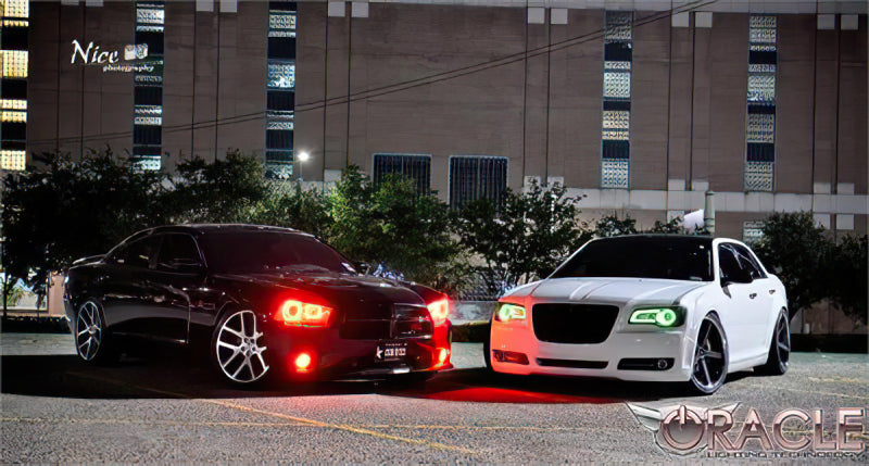 Oracle 11-19 Chrysler 300C DRL Upgrade w/ Halo Kit - ColorSHIFT w/o Controller