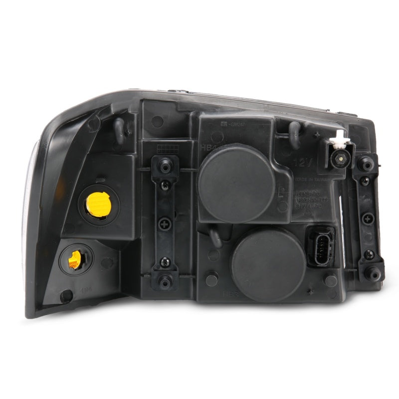 ANZO 2002-2009 GMC Envoy Crystal Headlight Black Amber