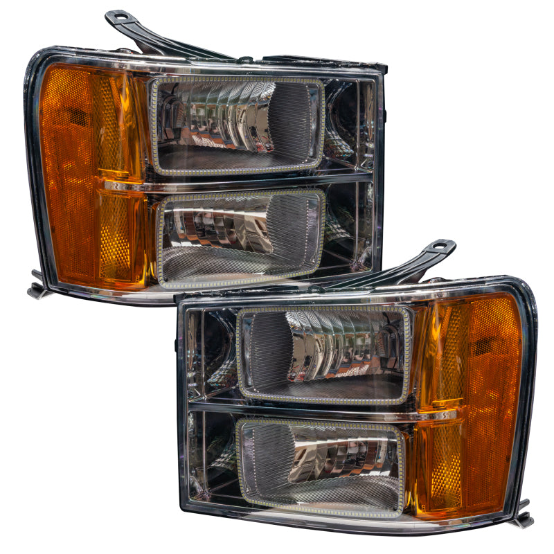Oracle 07-13 GMC Sierra SMD HL - Square Ring Design - ColorSHIFT w/o Controller