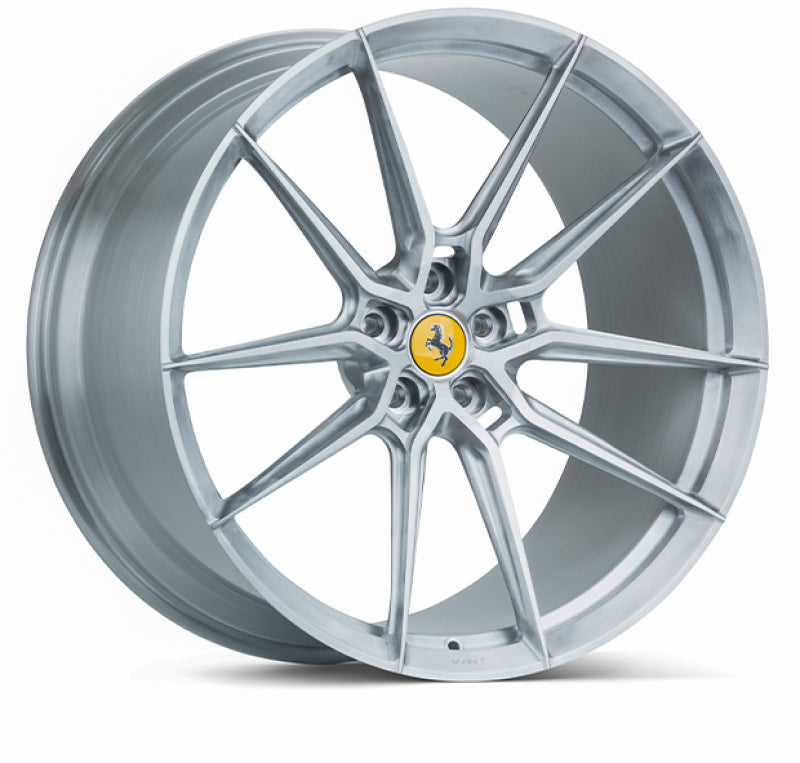 Vossen x Novitec NF9 21x12in - 5x114.3 BP - ET47 - Brushed Gloss Clear Ferrari 458 Rear Wheel