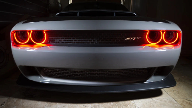 Oracle 15-21 Dodge Challenger Pre-Installed Halo Headlight Bezel - ColorSHIFT