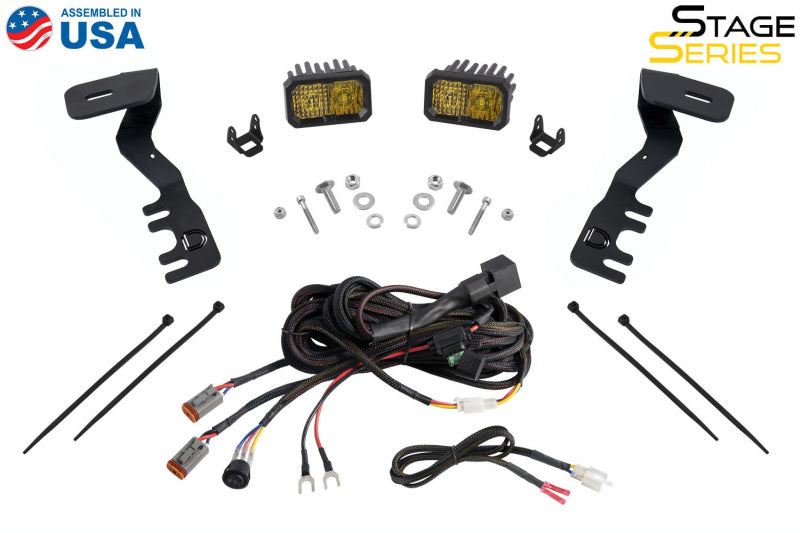 Diode Dynamics 2024+ Toyota Tacoma Stage Series 2in LED Ditch Light Kit - Pro White Combo