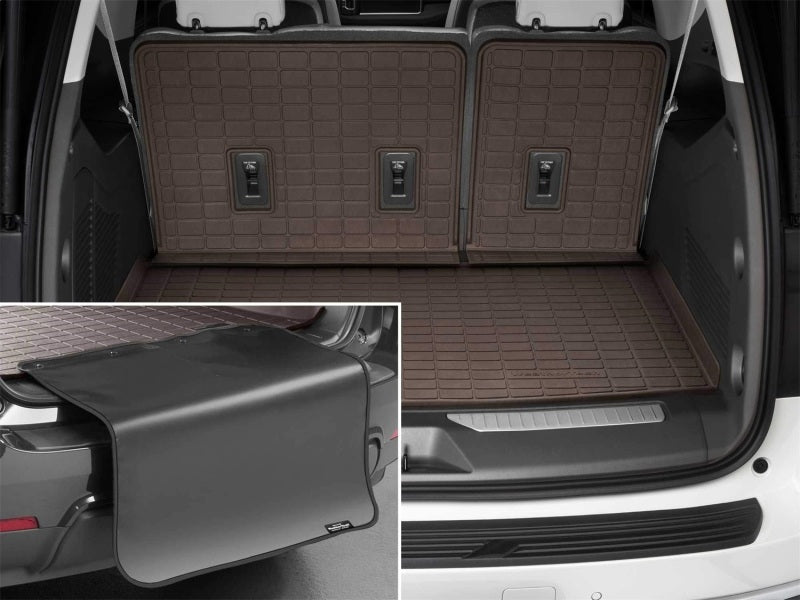 WeatherTech 2021 Chevrolet Suburban/GMC Yukon XL Seatback Cargo Liners HP w/Bumper Protector - Cocoa