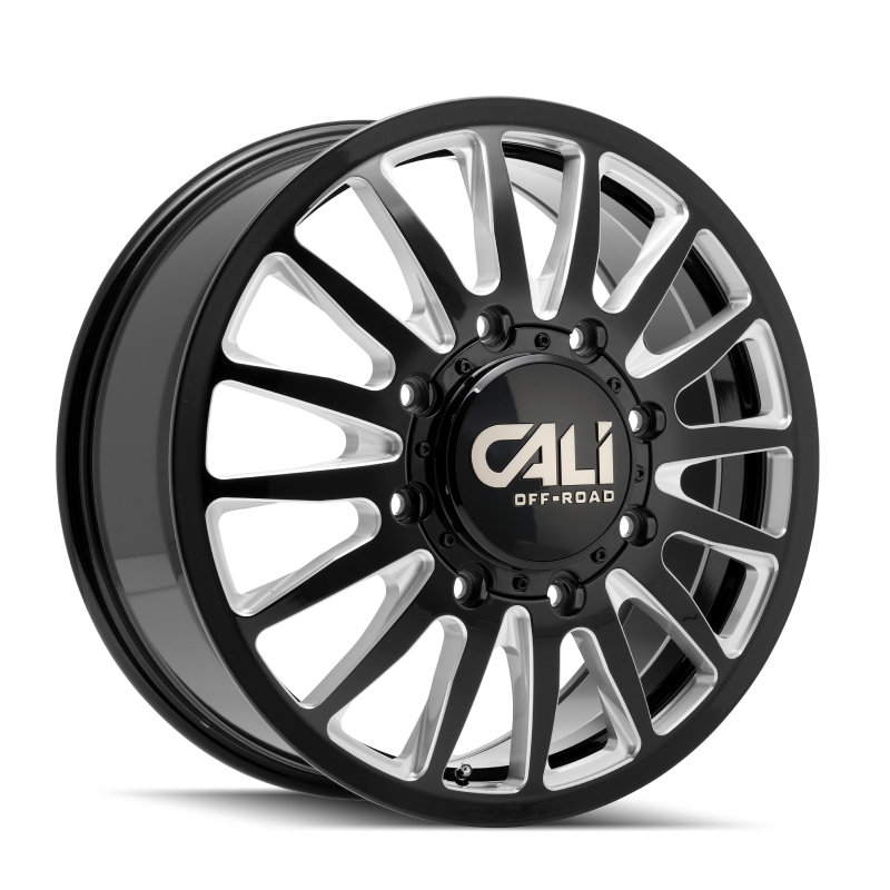 Cali Off-Road 9110D Summit Dually 22x8.25 / 8x210 BP / -232mm OS / 154.2mm Hub Gls Blk Mill Wheel