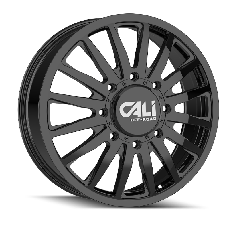 Cali Off-Road 9110D Summit Dually 20x8.25 / 8x210 BP / 115mm Offset / 154.2mm Hub Gloss Black Wheel