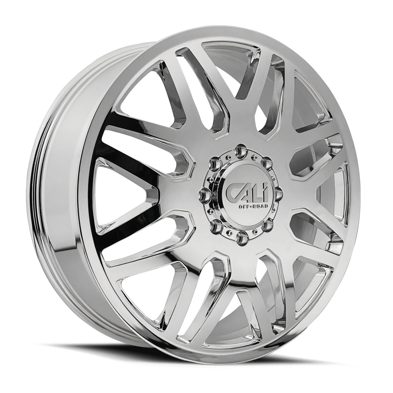 Cali Off-Road 9115D Invader Dually 22x8.25 / 8x165.1 BP / 115mm Offset / 121.3mm Hub Chrome Wheel